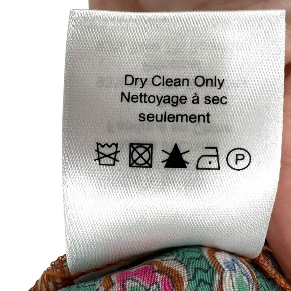 Veronica Beard Henrieta Silk Floral Ruched Blouse Top Multicolor Size 8 - Picture 14 of 15